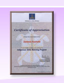Dyslexia Australia Certificate Of Appreciation